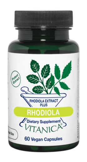 Vitanica Rhodiola Extract Plus 60 Capsules product packaging