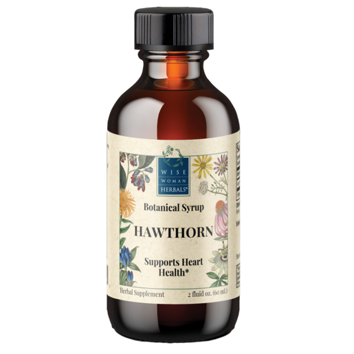 Wise Woman Herbals Hawthorn Botanical Syrup 30 Servings product packaging