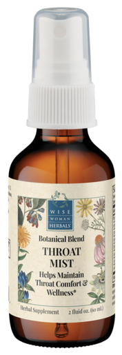 Wise Woman Herbals Throat Mist 2 fl oz product packaging