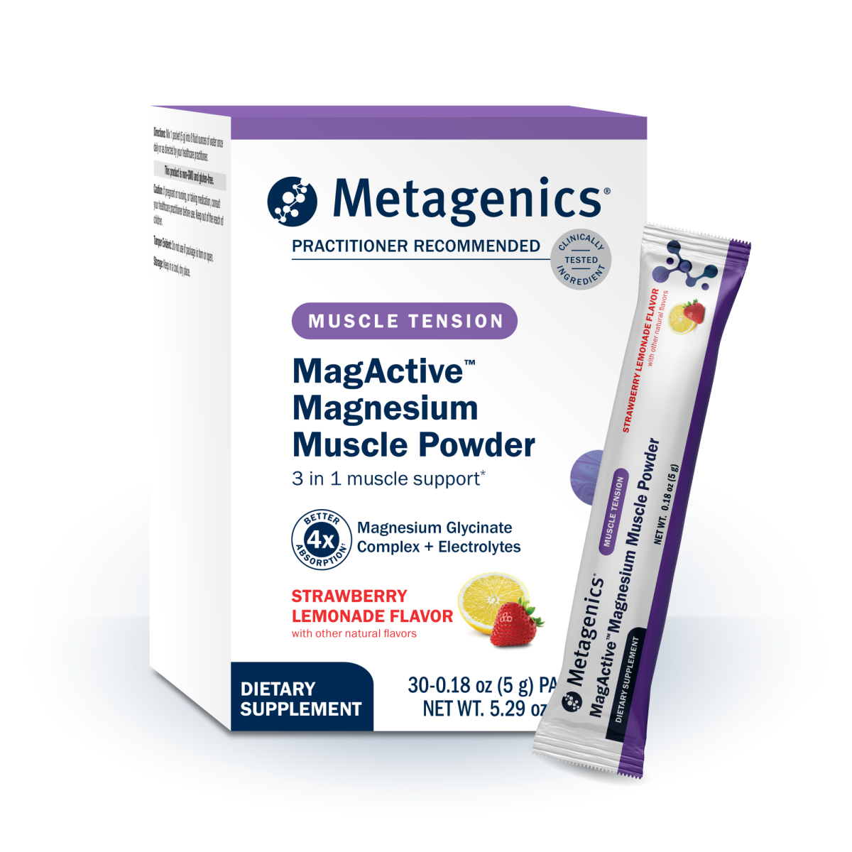 Metagenics MagActive Magnesium Muscle Powder 30 Servings front product image